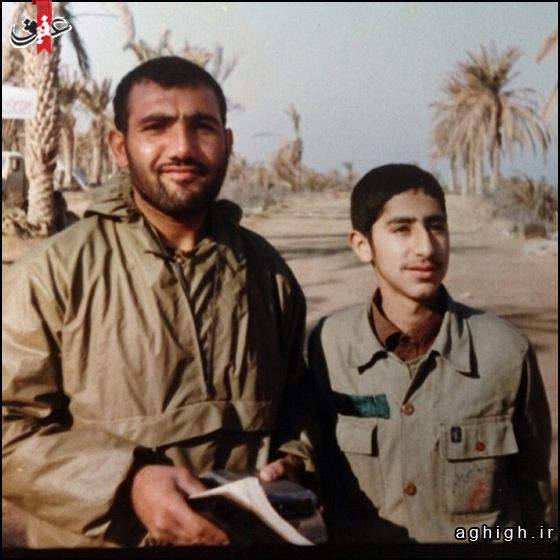 شهید بکش لو و حاج محمدرضا طاهری در دوران دفاع مقدس