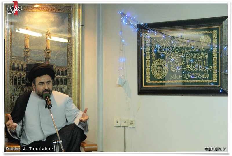 روضه خانگی آیت الله ضیاءآبادی با سخنرانی حجت الاسلام محسن الهی و مداحی حاج محسن اعتمادیان