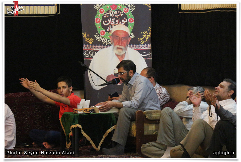 مناجات خوانی حاج مجید کاشانی در حسینیه نوباوگان قنات آباد