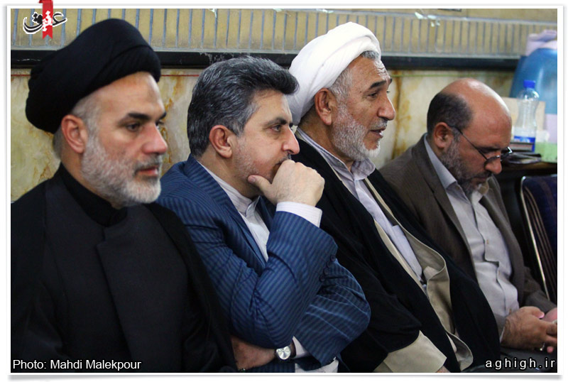 حاج محسن طاهری  در مراسم ترحیم دکتر محمدرضا آهی