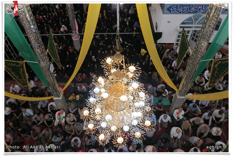 شیخ حسین قرنی و حاج سیدعلی سادات رضوی در مسجد امام رضا علیه السلام