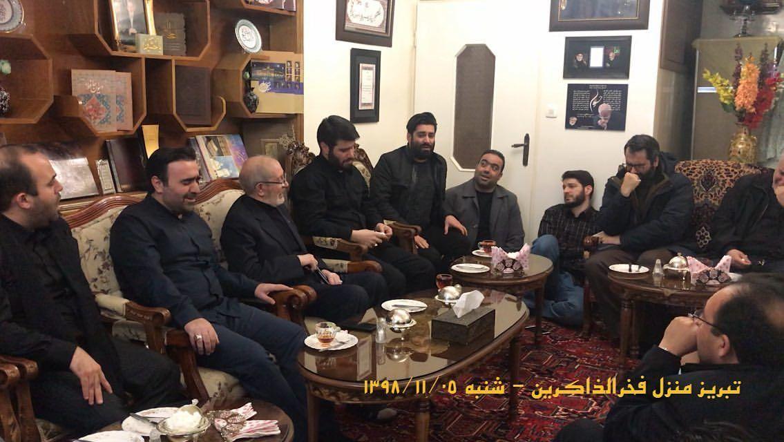 مداحان معروف در منزل پیرغلام اباعبدالله(ع)