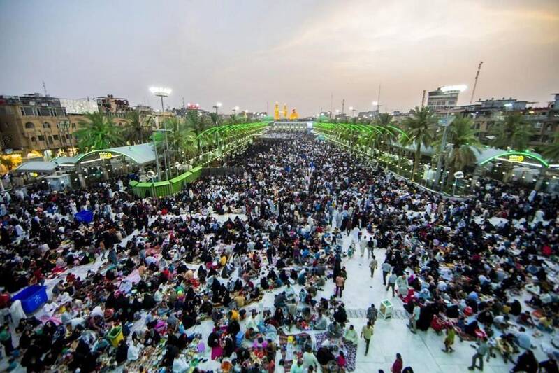 چند دقیقه قبل از افطار در بین الحرمین