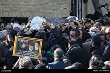 مراسم تشییع پیکر مرحوم سید قاسم موسوی قهار