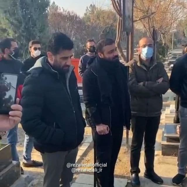 مداحی حاج عبدالرضا هلالی در مراسم تشییع علی انصاریان