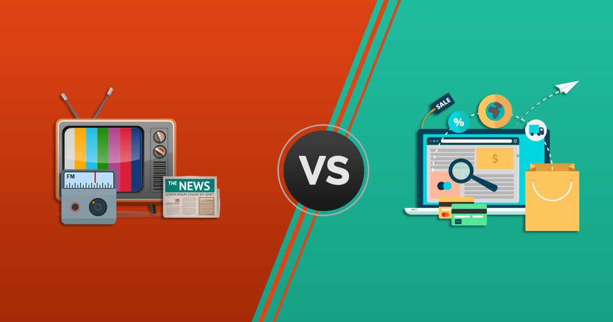 مقایسه تبلیغات آنلاین و تبلیغات سنتی مقایسه تبلیغات آنلاین و تبلیغات سنتی