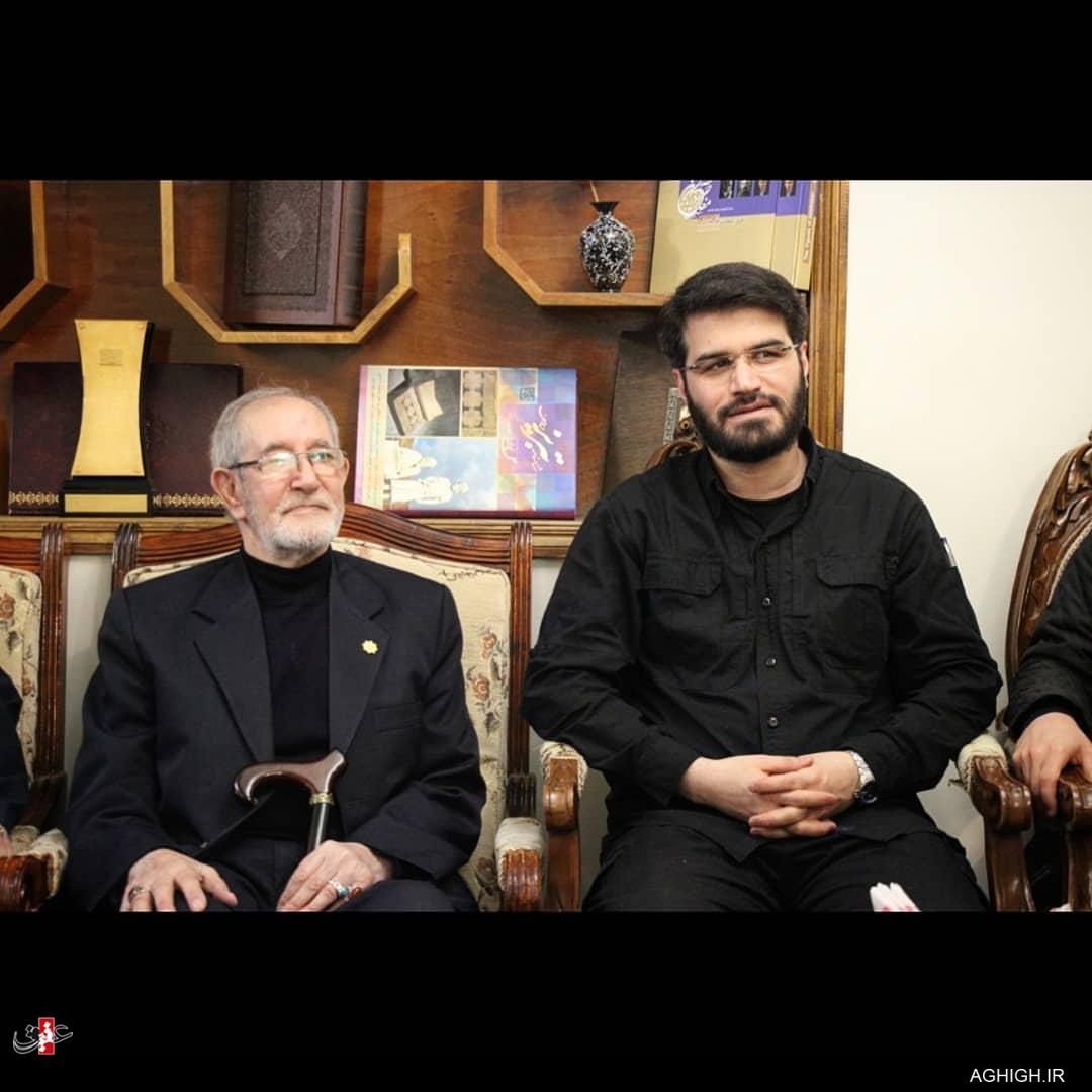 حاج میثم مطیعی در کنار حاج فیروز زیرک کار+تصاویر