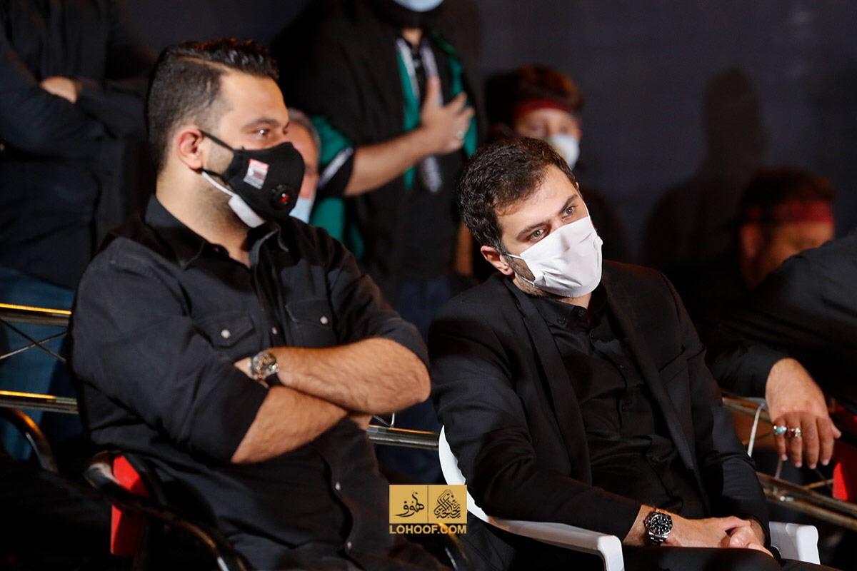 حضور مجری معروف و رئیس صدا و سیما در هیئت ریحانةالحسین(س)