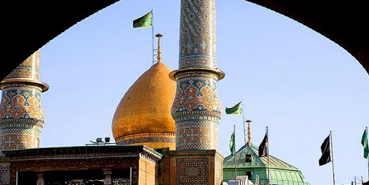 تعویض پرچم و زیارت از راه دور حضرت عبدالعظیم (ع) در شب میلادش