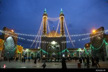 حرم حضرت معصومه(س) در شب میلاد قمر بنی‌هاشم (ع)