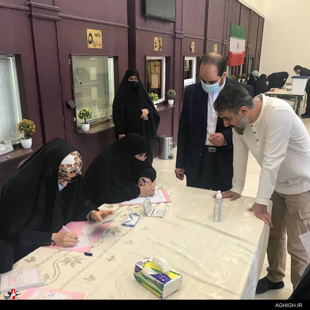 محمد حسین پویانفر حضور مداحان و سخنرانان پای صندوق رأی+تصاویر