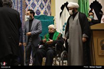 آیین رونمایی از دیوان استاد موید در حرم رضوی