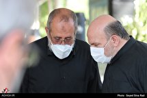 مراسم ترحیم همسر حاج حسین سازور در بهشت زهرا (س)