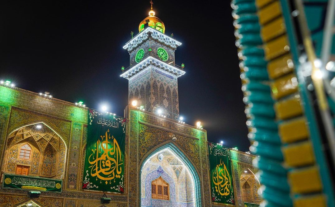 تزیین حرم علوی در آستانه میلاد امام باقر (ع)+عکس