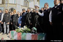 تشییع پیکر آتش نشان شهید رضا داربی
