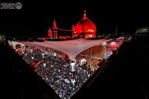 حضور هیئت های عزادار در حرم علوی