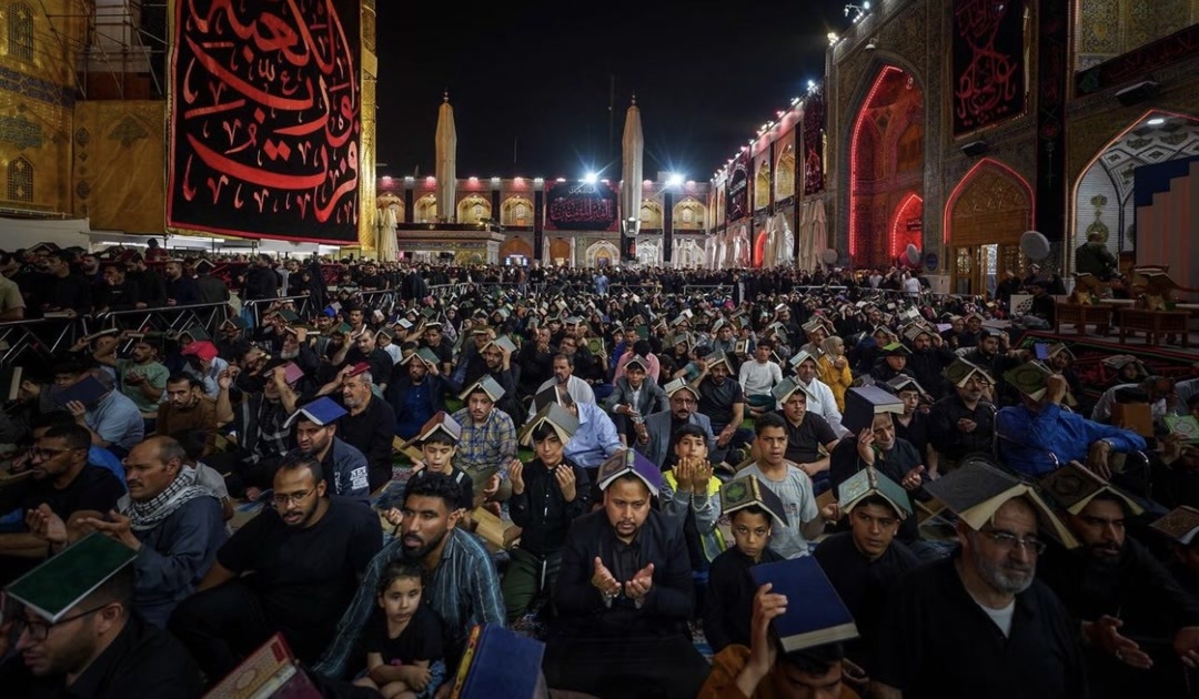 نخستین شب قدر در حرمهای عراق+عکس نخستین شب قدر در حرمهای عراق+عکس