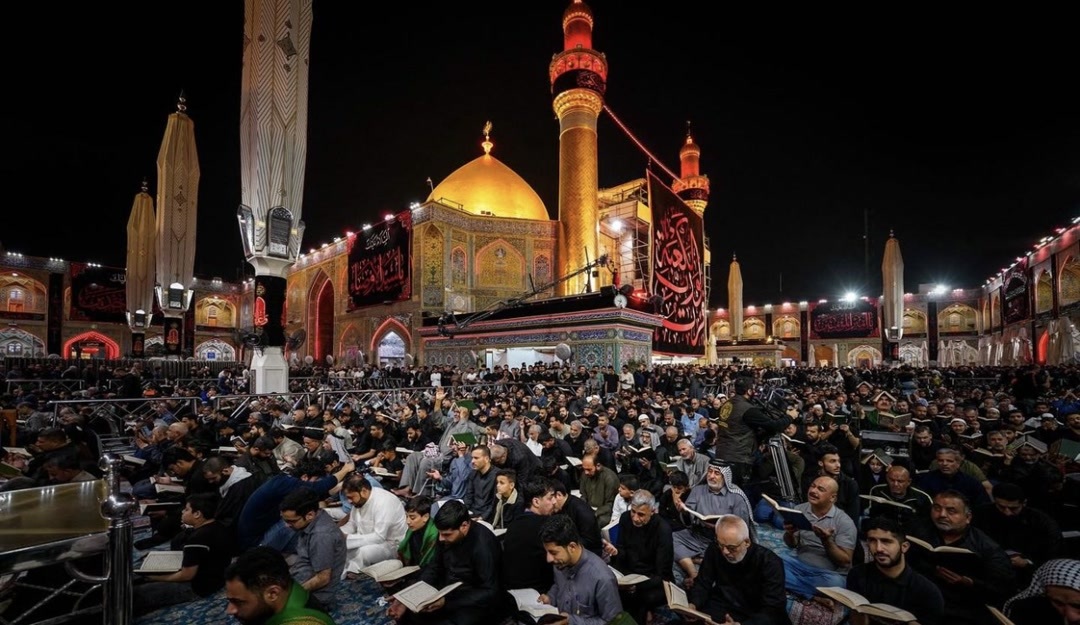 نخستین شب قدر در حرمهای عراق+عکس نخستین شب قدر در حرمهای عراق+عکس