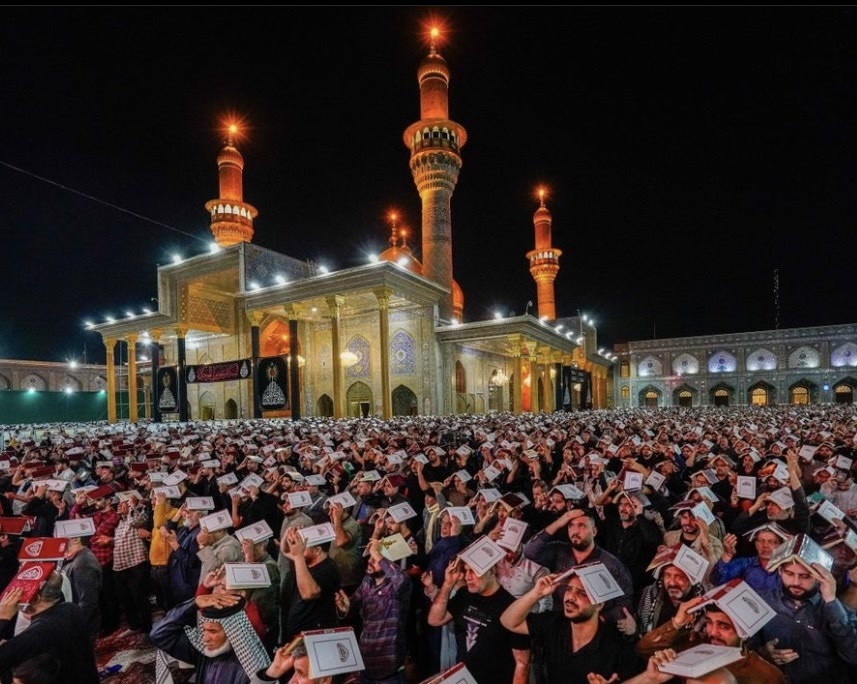 نخستین شب قدر در حرمهای عراق+عکس نخستین شب قدر در حرمهای عراق+عکس