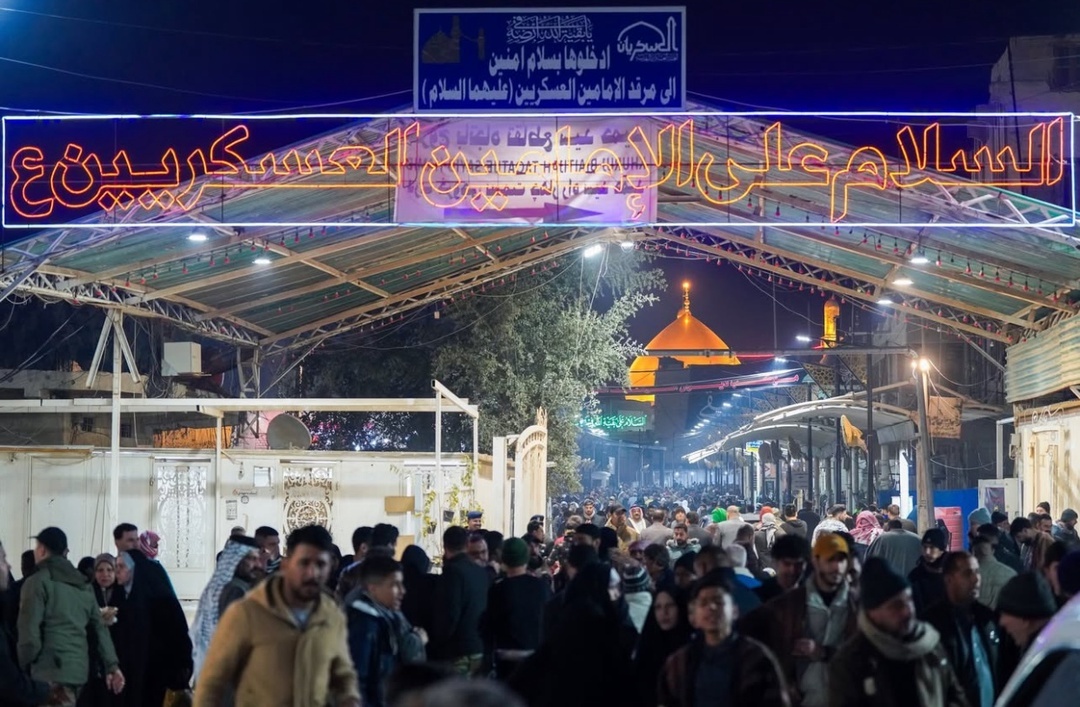 سامرا در شب شهادت امام هادی (ع) میزبان میلیونها زائر شد سامرا در شب شهادت امام هادی (ع) میزبان میلیونها زائر شد