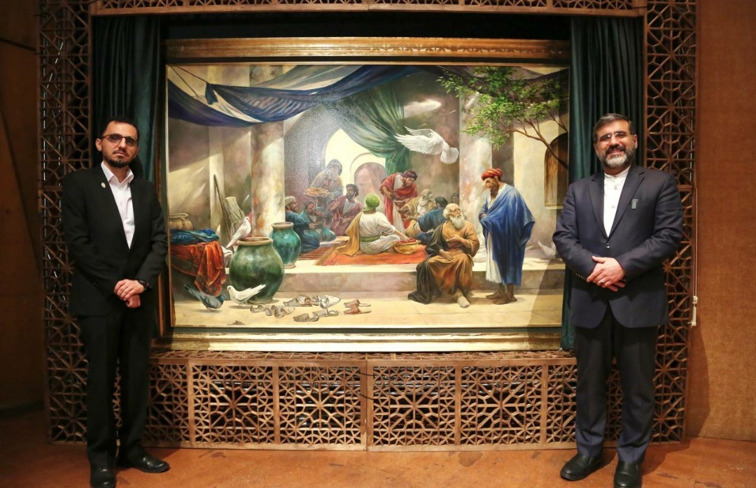 تازهترین تابلوی نقاشی روحالامین رونمایی شد تازهترین تابلوی نقاشی روحالامین رونمایی شد