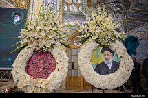 یادبود شهید رئیسی در حرم مطهر رضوی(ع)