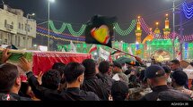 تشییع شهید سردار نیلفروشان در کربلای معلی