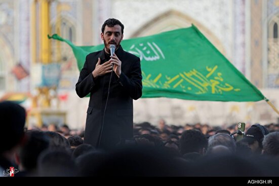 مراسم چارپایه‌خوانی شهادت امام رضا(ع) در حرم رضوی