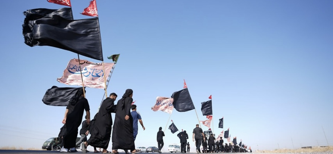 کاروان پیادهروی زائران عراقی به سامرا راه افتاد +عکس کاروان پیادهروی زائران عراقی به سامرا راه افتاد +عکس